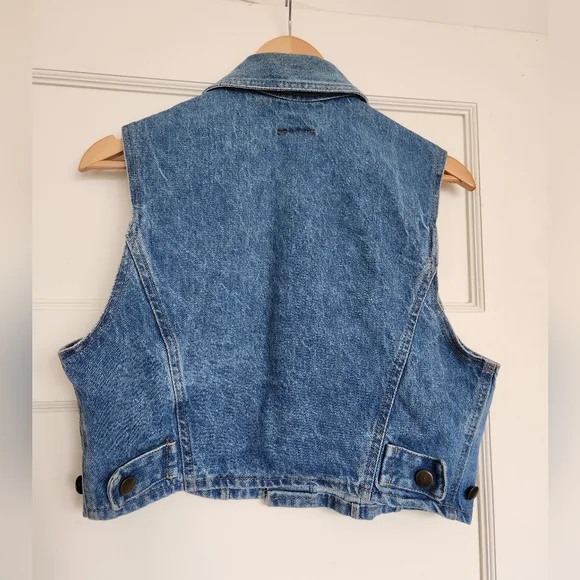 Vintage Denim Vest Womens Small - Picture 4 of 6